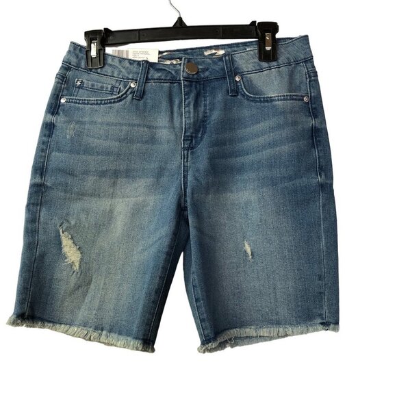 SEVEN7 SUNSET BERMUDA FREY HEMSHORTS SIZE 4 NWT - Picture 2 of 6